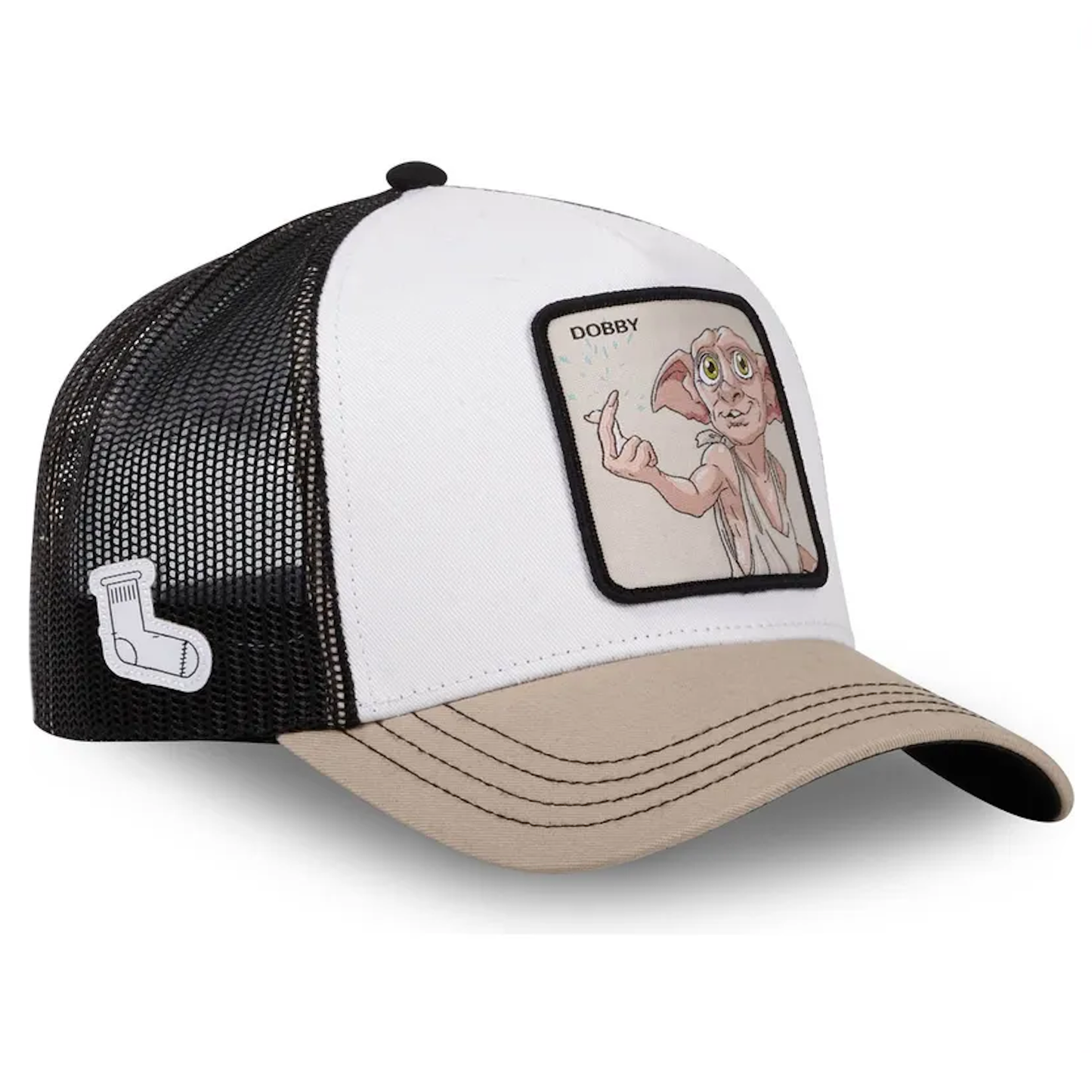 CAPSLAB Casquette Harry Potter Dobby Beige Blanc
