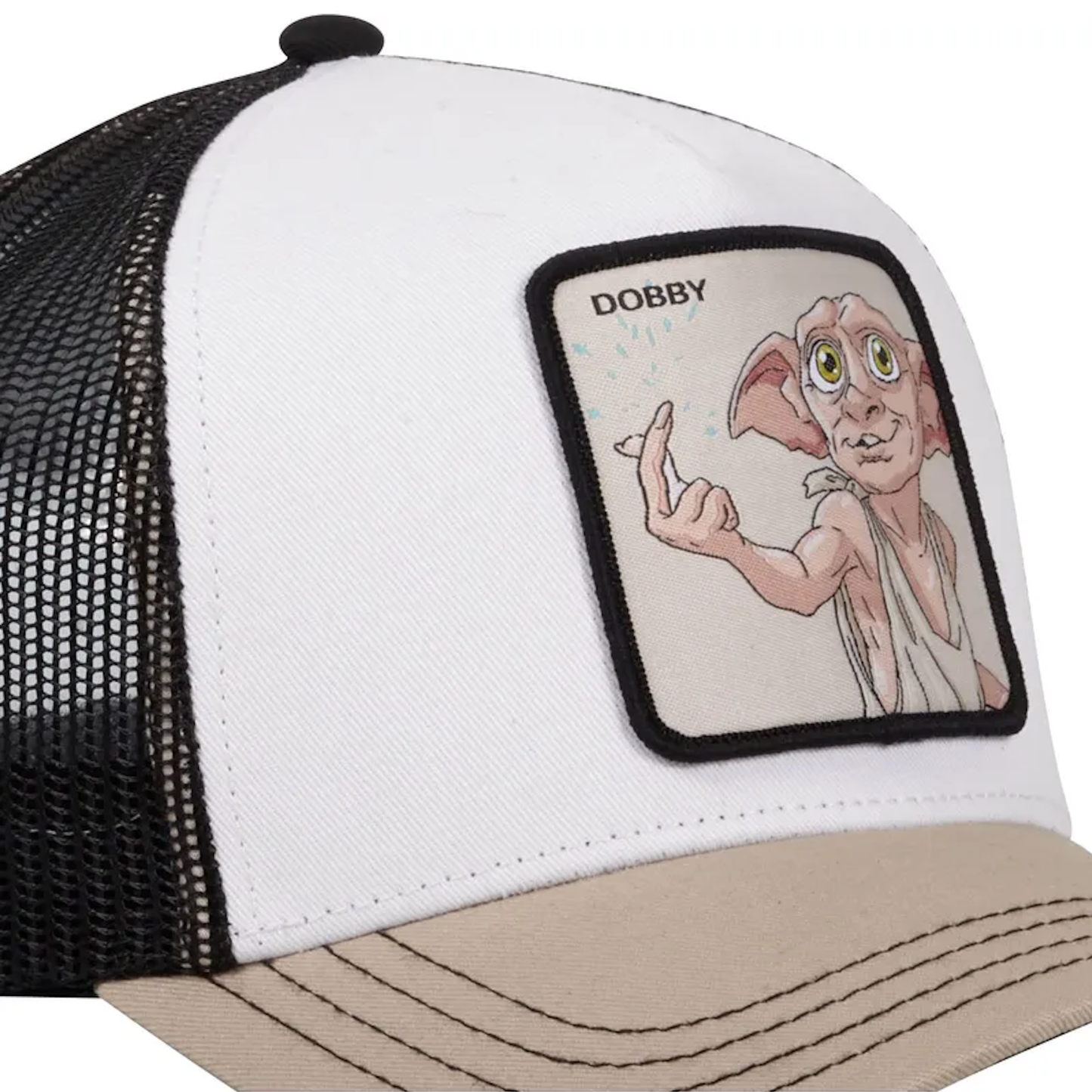 CAPSLAB Casquette Harry Potter Dobby Beige Blanc