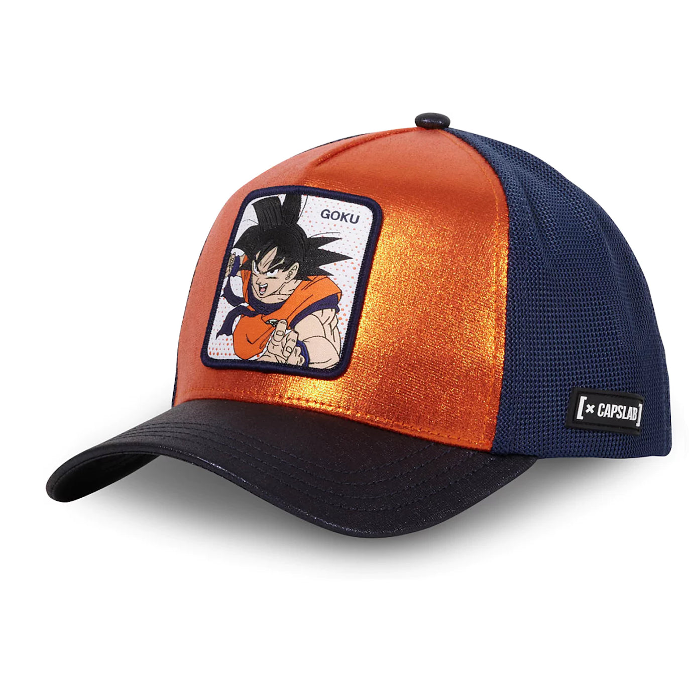 CAPSLAB Casquette Dragon Ball Z Goku Effet Brillant Orange