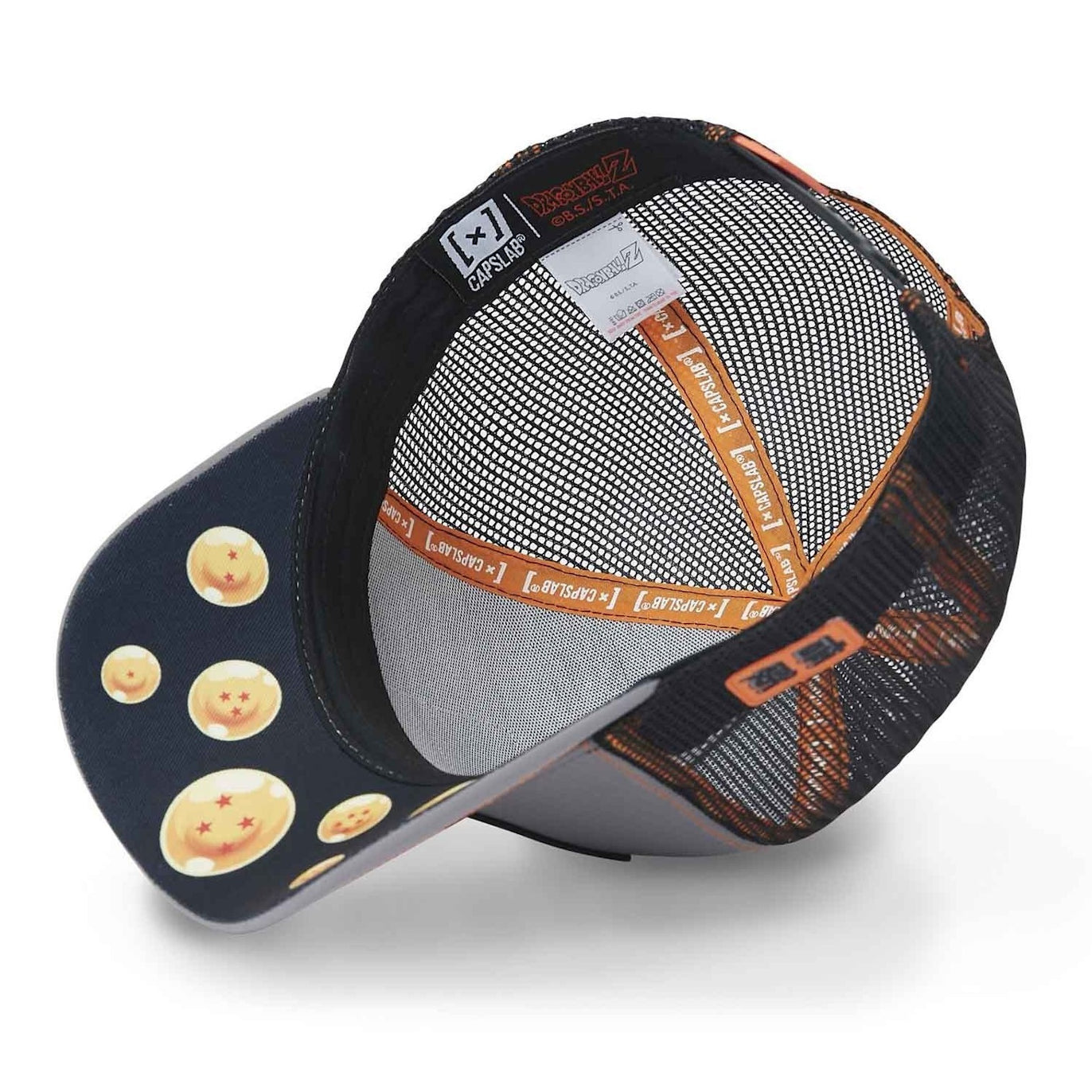 CAPSLAB Casquette Dragon Ball Z Son Ultimate Gohan Ripstop Gris Noir