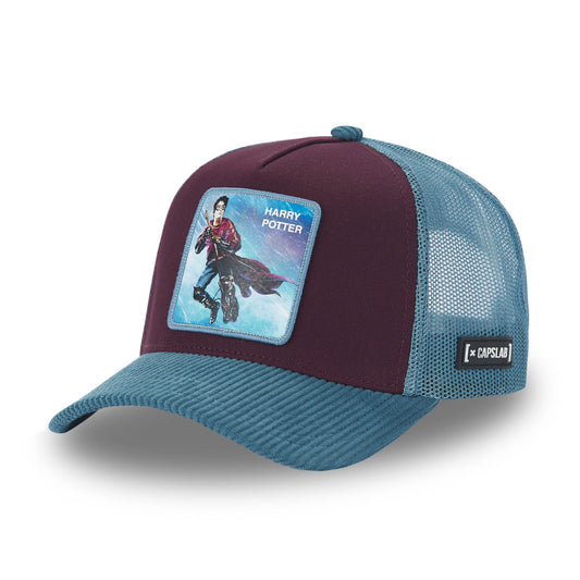 CAPSLAB Casquette Harry Potter Velours Violet/Bleu