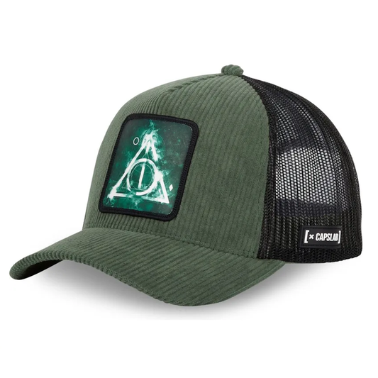 CAPSLAB Casquette Harry Potter Velours Vert