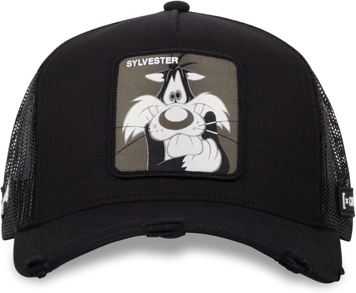CAPSLAB Casquette Looney Tunes Grosminet, Sylvester Noir