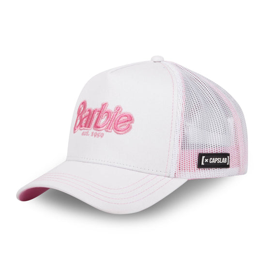 CAPSLAB Casquette Trucker Barbie Snapback - Blanche