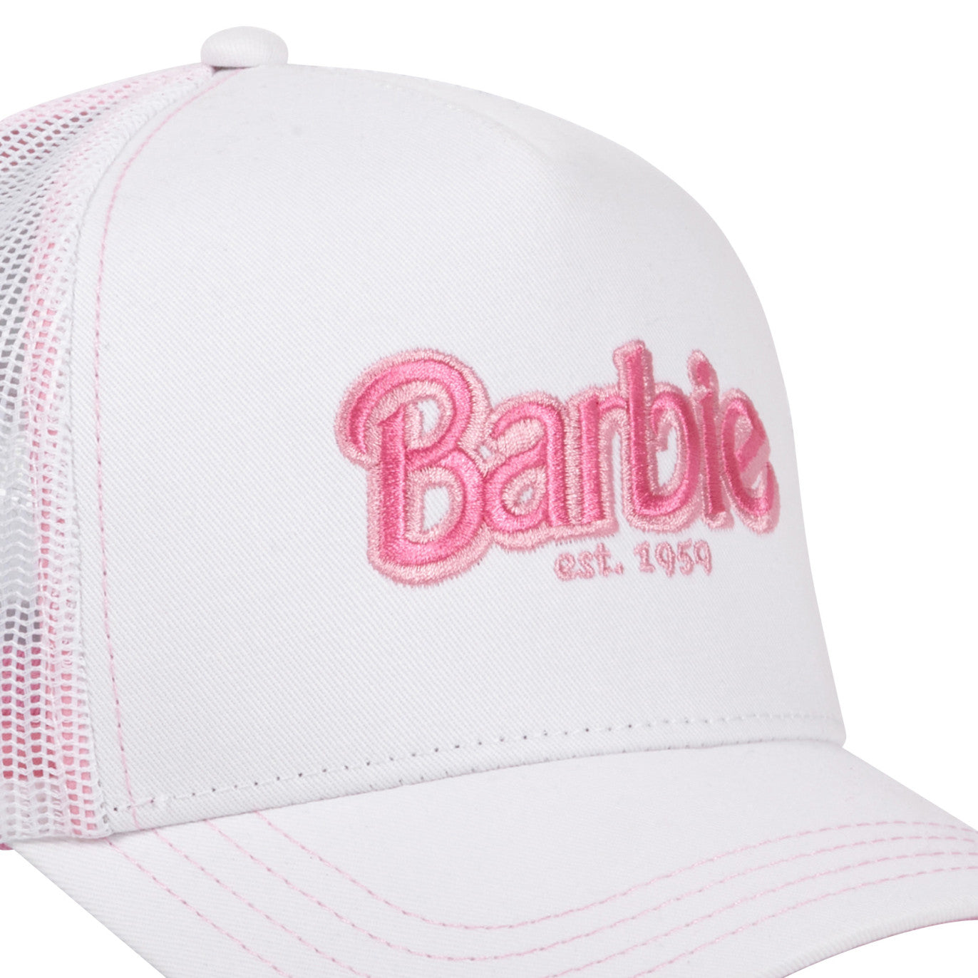 CAPSLAB Casquette Trucker Barbie Snapback - Blanche