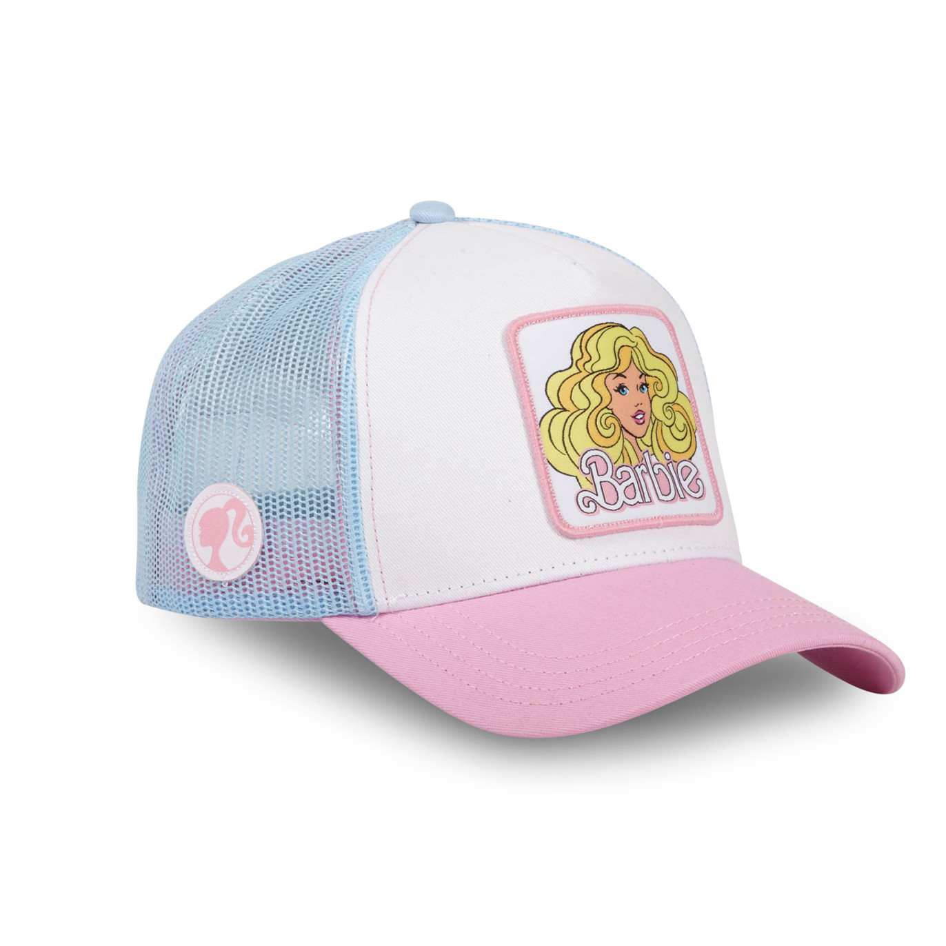 CAPSLAB Casquette Trucker Barbie Snapback - Blanche Rose