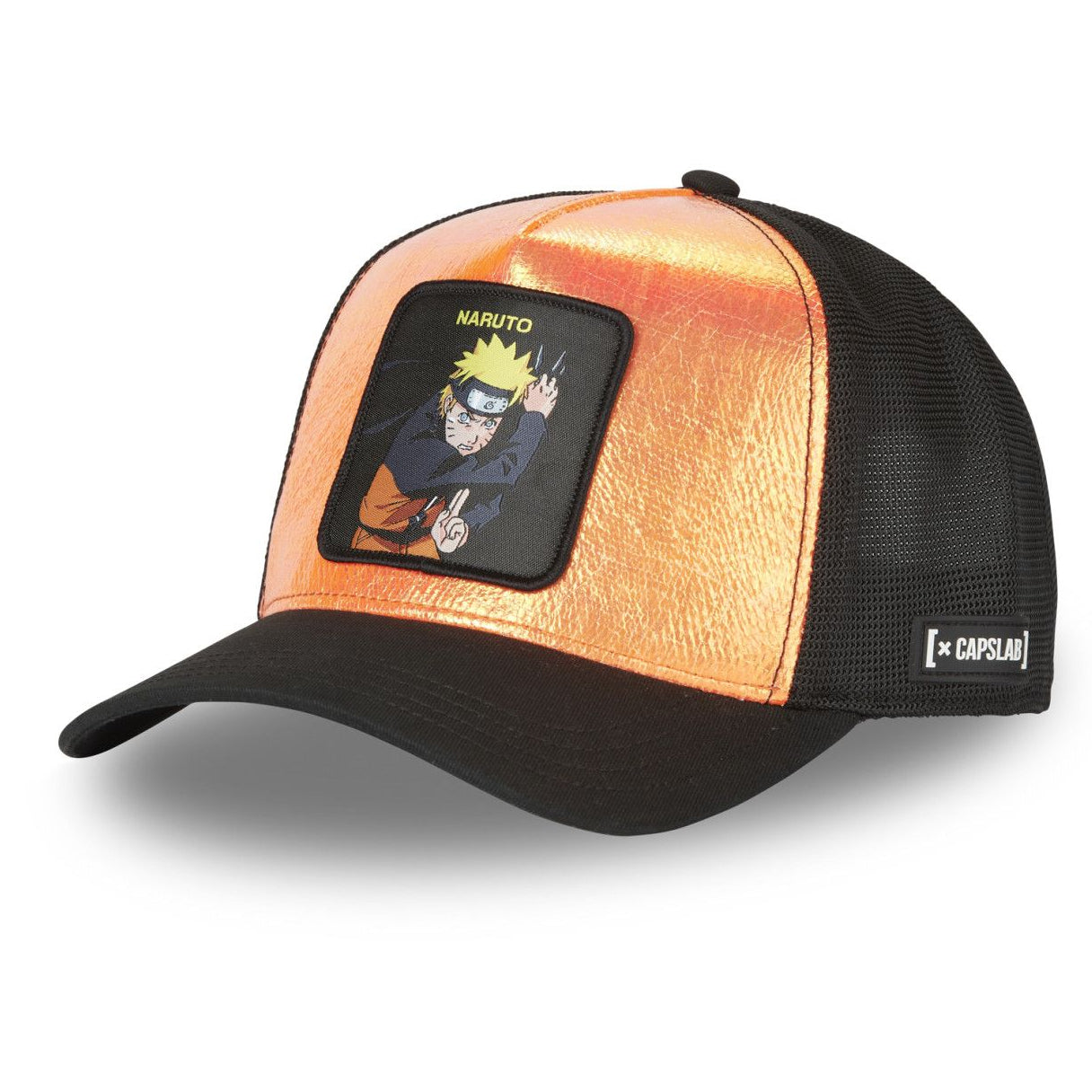 CAPSLAB Casquette Trucker Naruto Shippuden Snapback - Orange