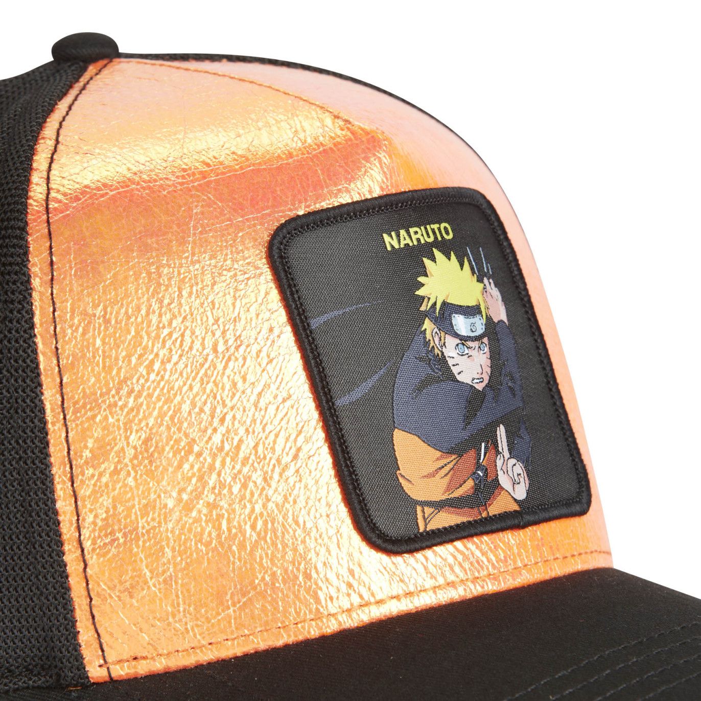 CAPSLAB Casquette Trucker Naruto Shippuden Snapback - Orange