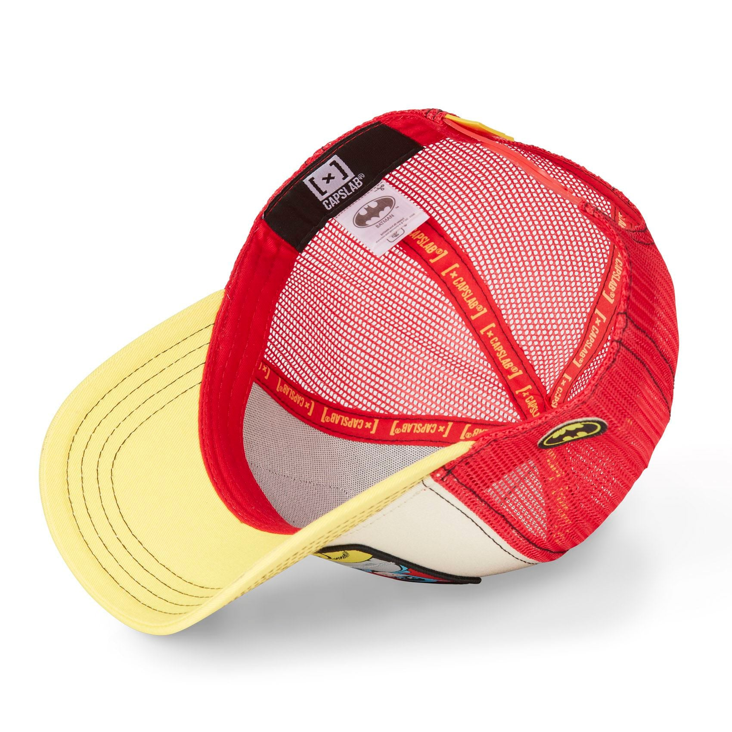 CAPSLAB Casquette DC Comics Batman & Robin 3 Blanc Jaune