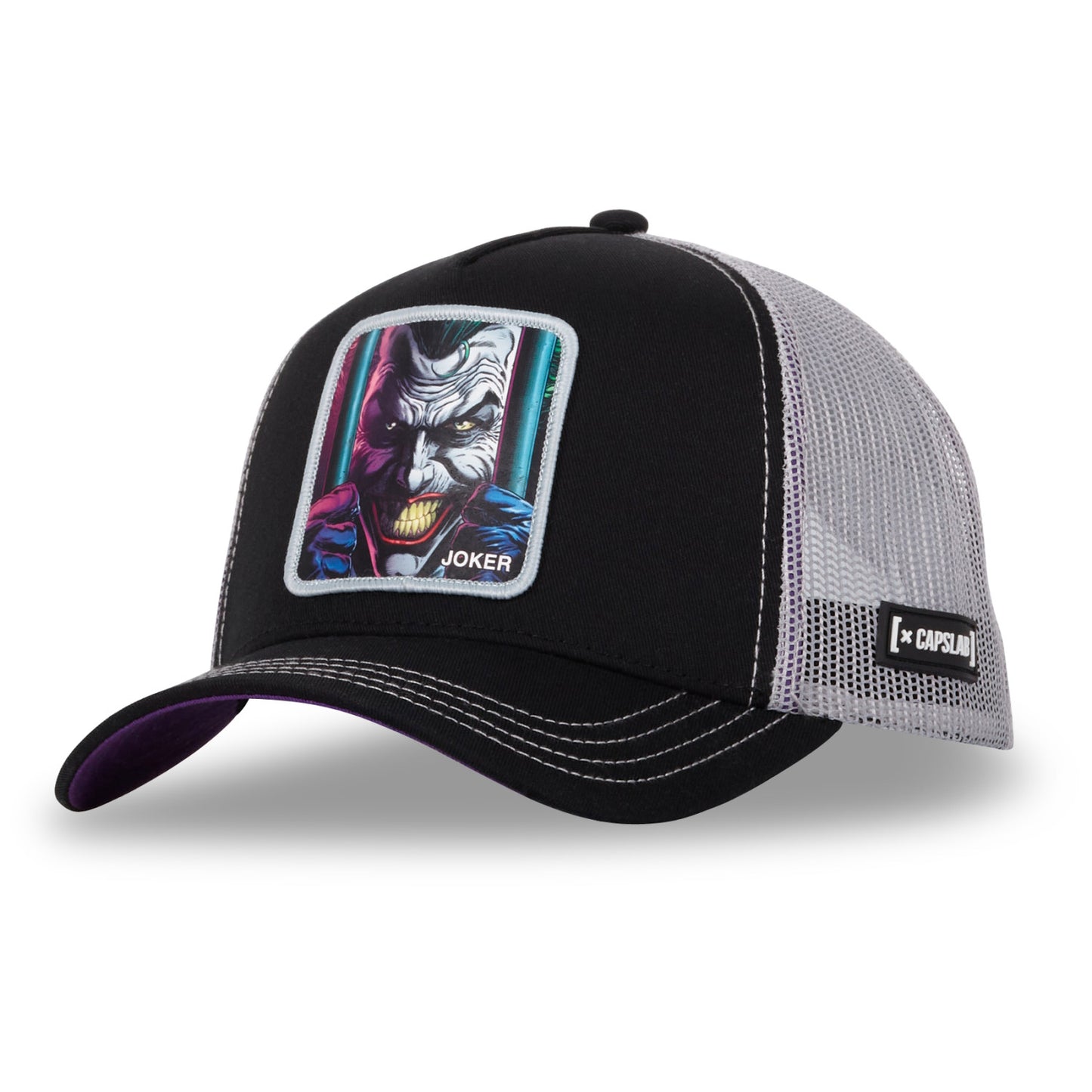 CAPSLAB Casquette Dc Comics Joker Snapback Noir