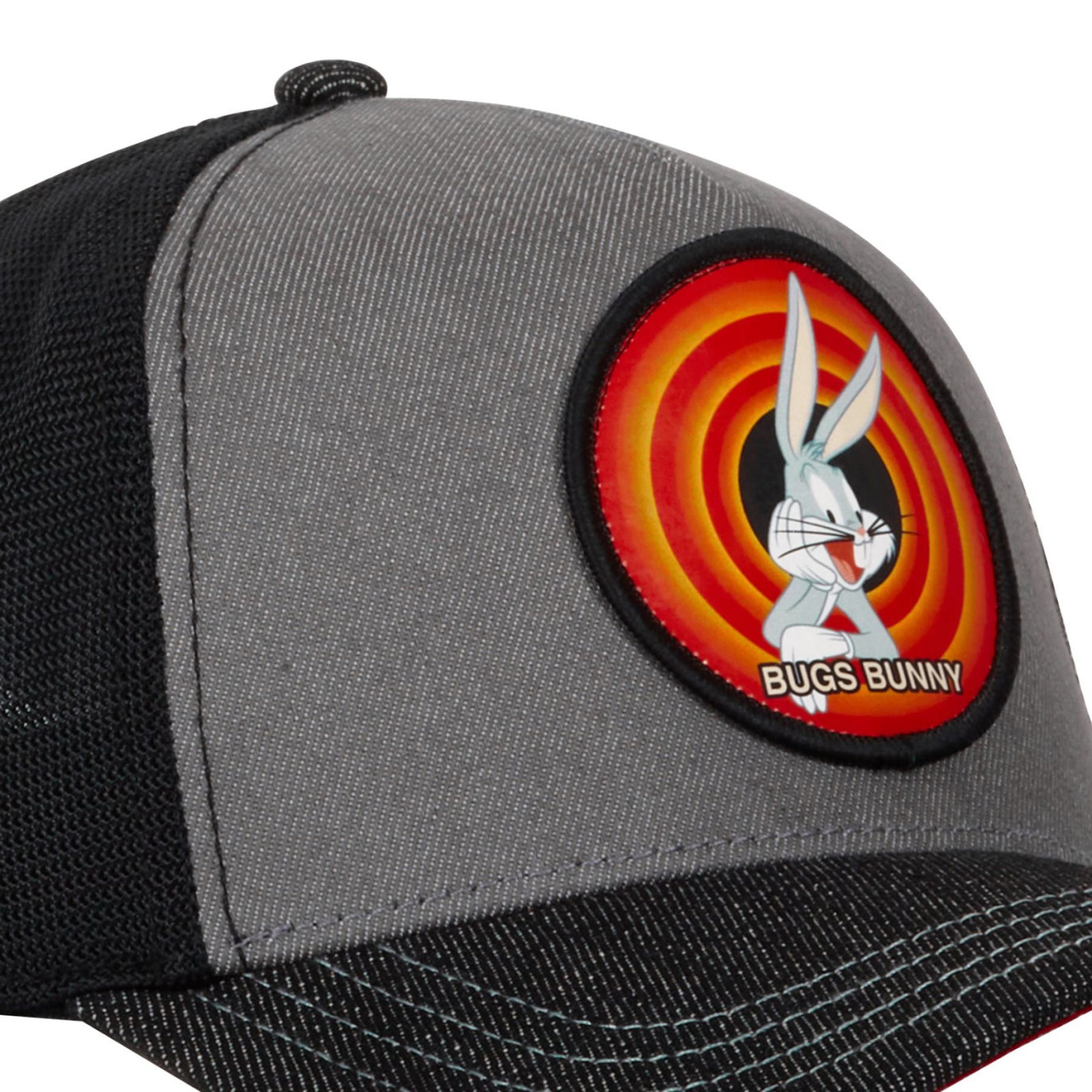 CAPSLAB Casquette Looney Tunes Bugs Bunny Denim Noir