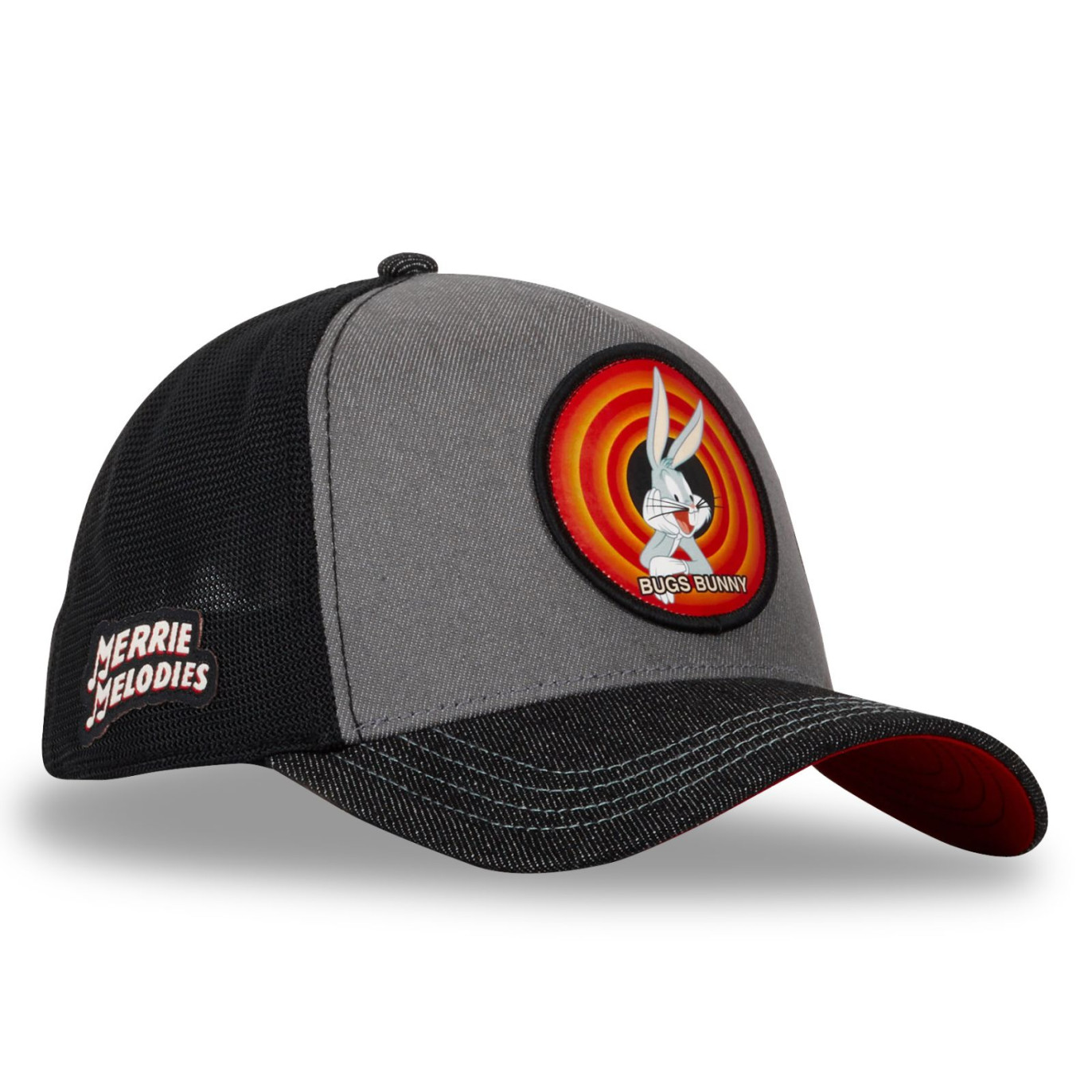 CAPSLAB Casquette Looney Tunes Bugs Bunny Denim Noir