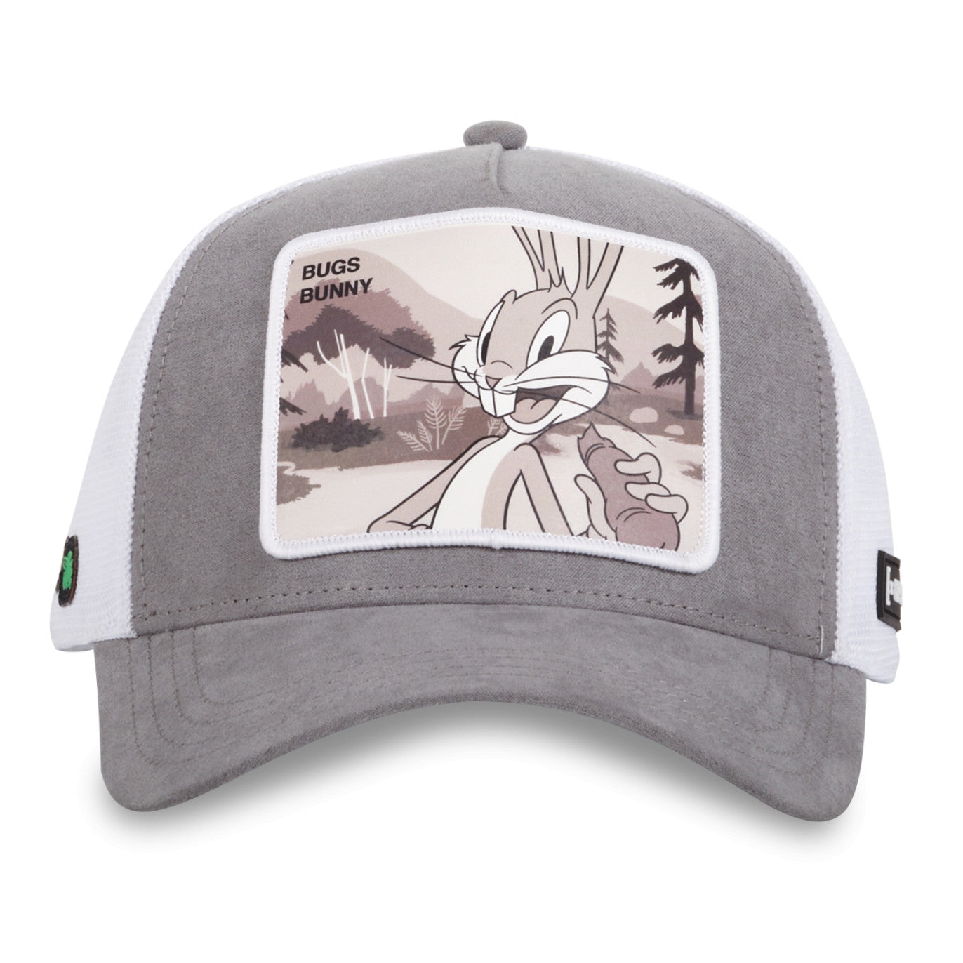 CAPSLAB Casquette Looney Tunes Bugs Bunny Suede Gris