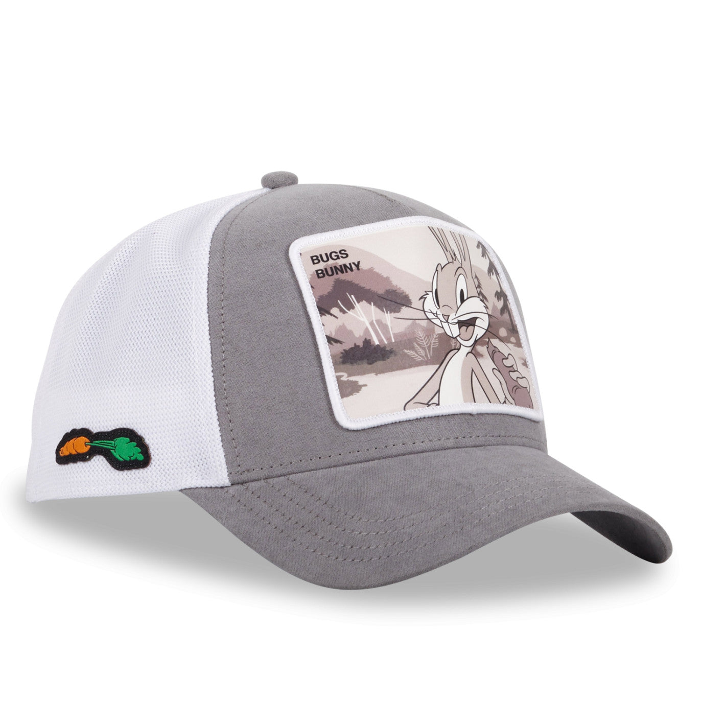 CAPSLAB Casquette Looney Tunes Bugs Bunny Suede Gris