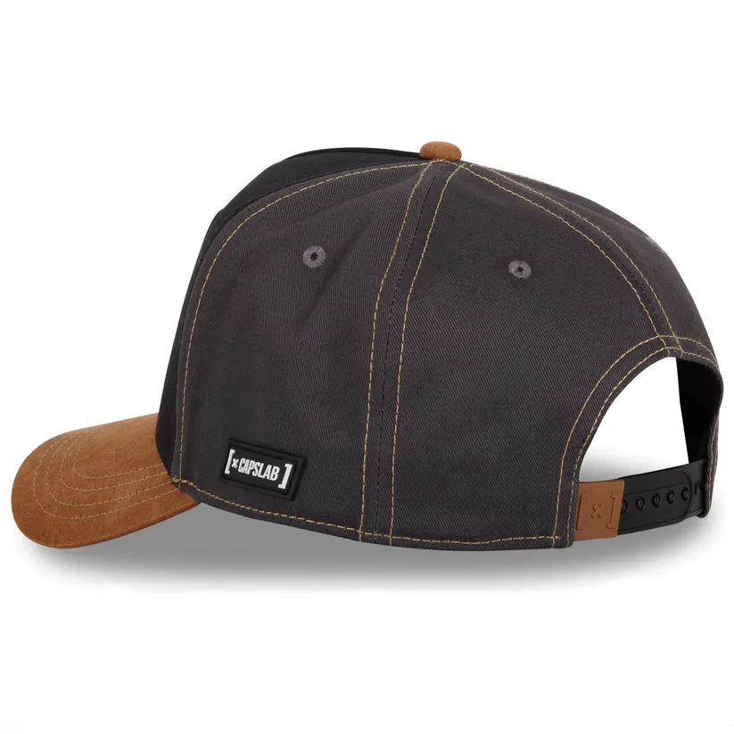CAPSLAB Casquette Looney Tunes Bugs Bunny and Daffy Duck BAD Noir Maroon