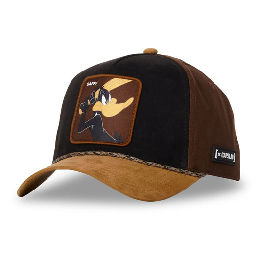 CAPSLAB Casquette Looney Tunes Daffy Duck Baseball Maroon Suede
