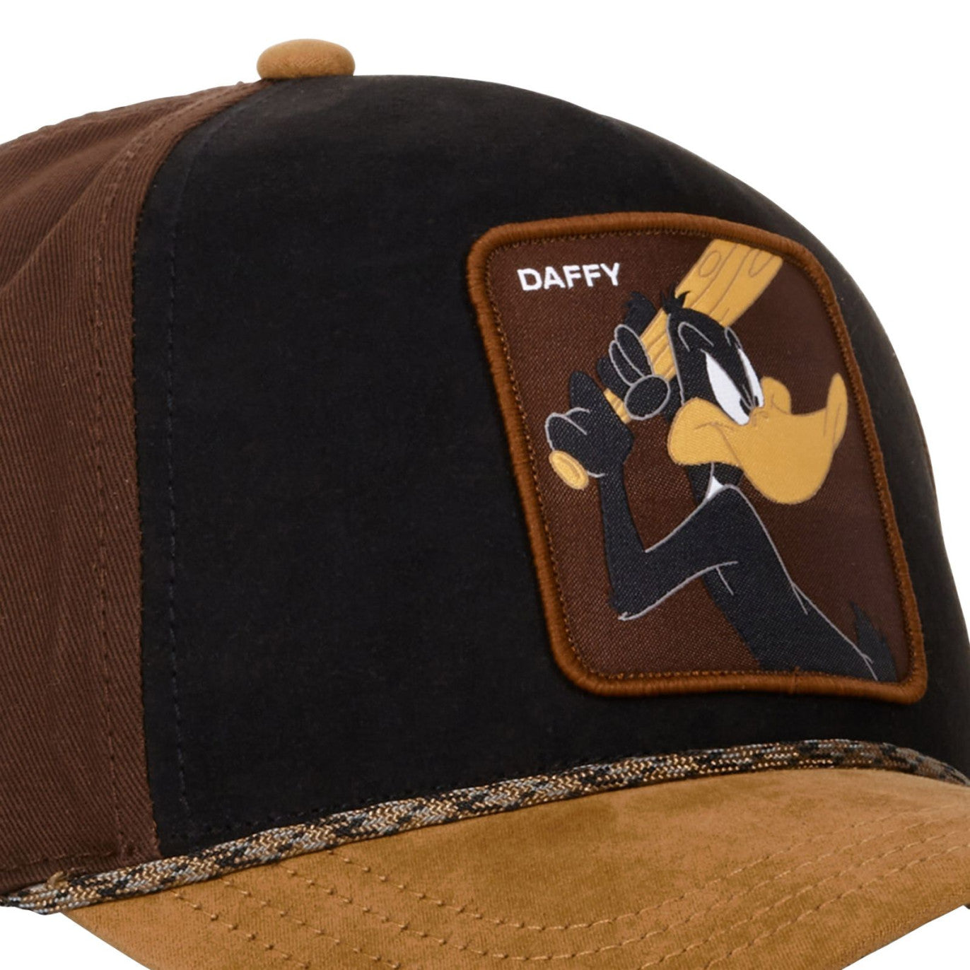 CAPSLAB Casquette Looney Tunes Daffy Duck Baseball Maroon Suede