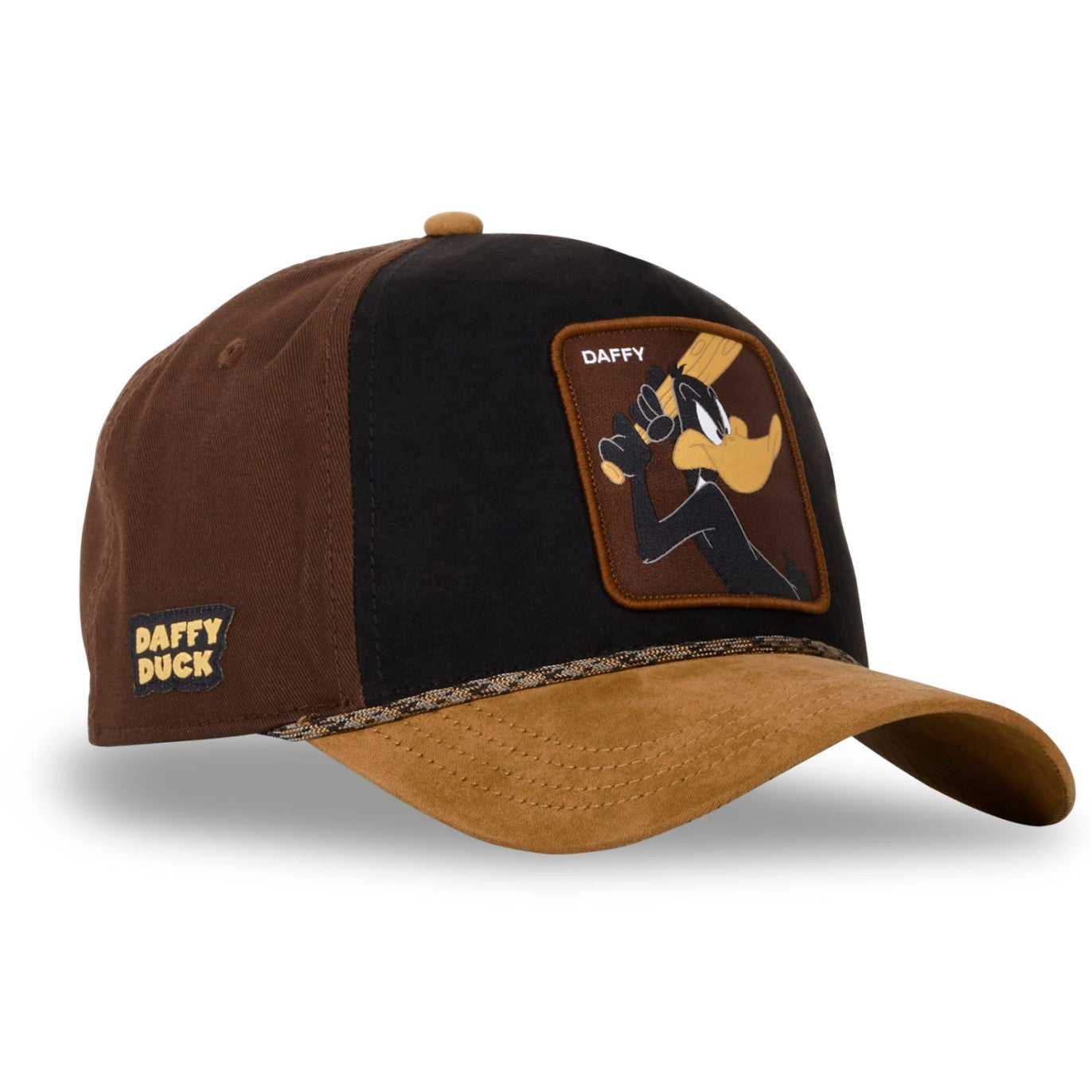CAPSLAB Casquette Looney Tunes Daffy Duck Baseball Maroon Suede