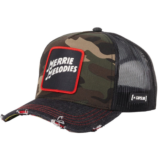 CAPSLAB Casquette Looney Tunes Merrie Melodies Distressed Camouflage