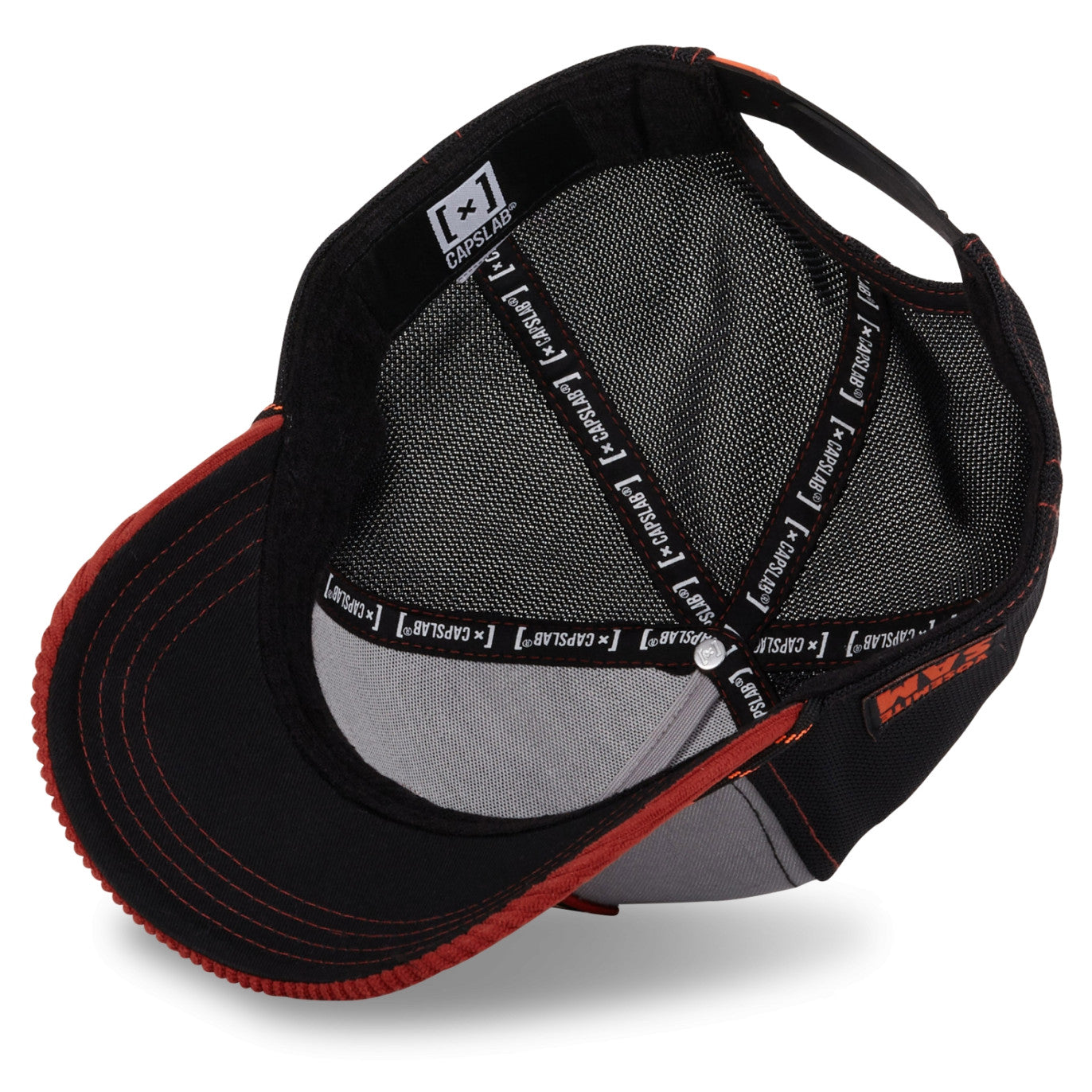 CAPSLAB Casquette Looney Tunes Yosemite Sam Gris Maroon Velour