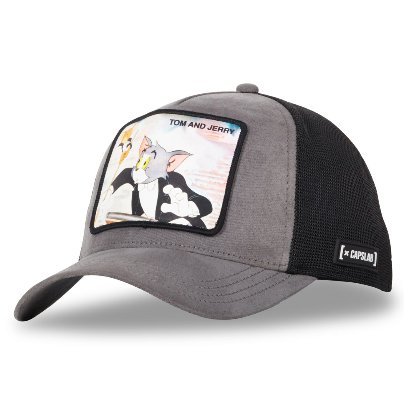 CAPSLAB Casquette Tom et Jerry trucker avec filet finitions premium