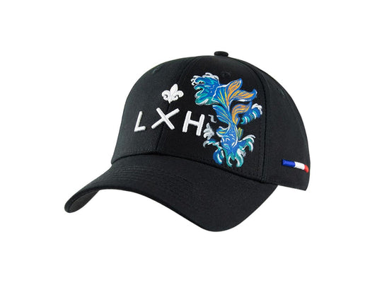 LXH CASQUETTE « HÉRITAGE » CUSTOM NOIR/CARPE