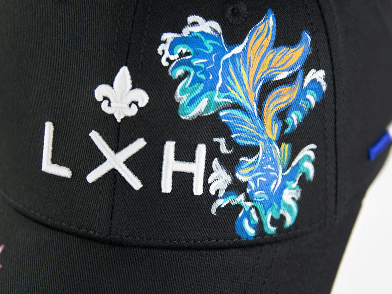 LXH CASQUETTE « HÉRITAGE » CUSTOM NOIR/CARPE