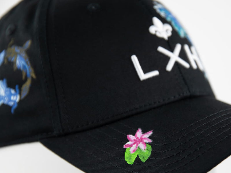 LXH CASQUETTE « HÉRITAGE » CUSTOM NOIR/CARPE