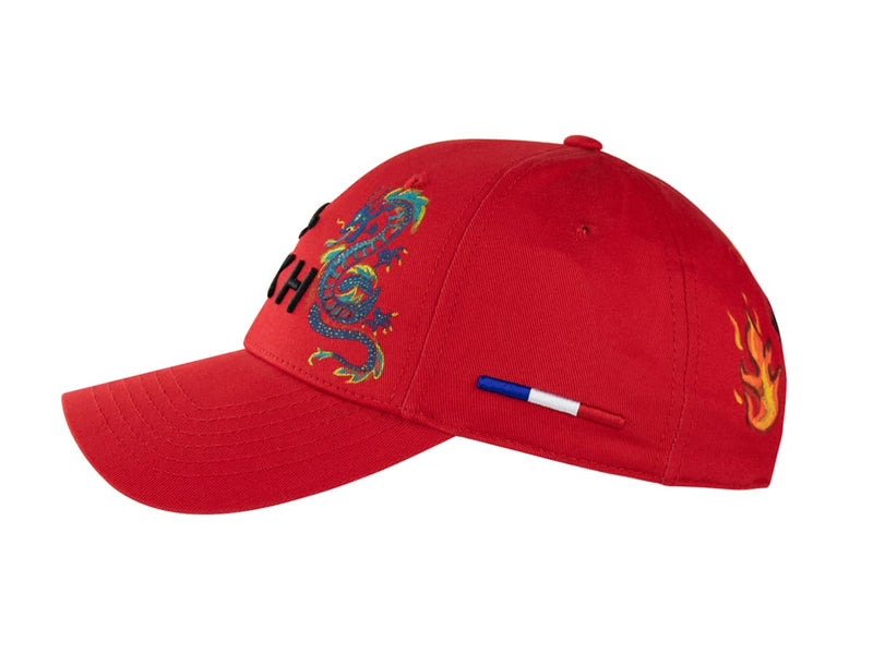 LXH CASQUETTE « HÉRITAGE » CUSTOM ROUGE/DRAGON