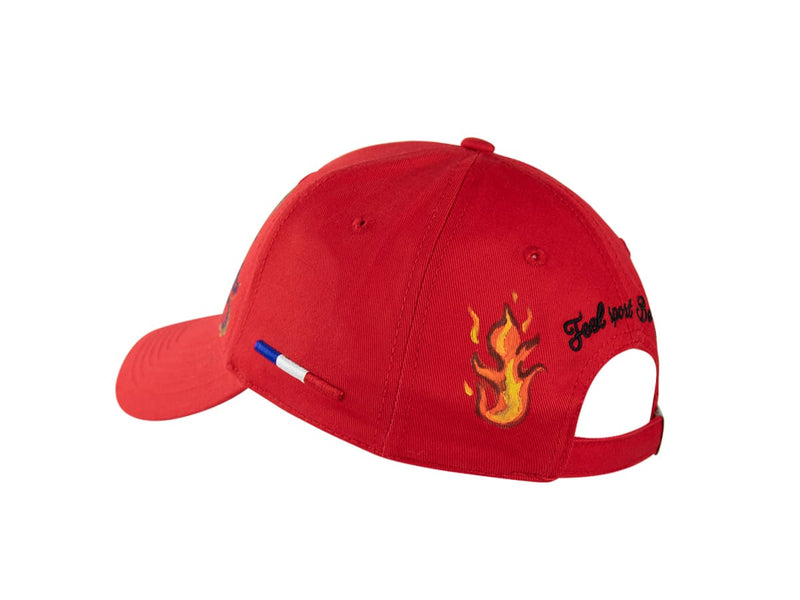 LXH CASQUETTE « HÉRITAGE » CUSTOM ROUGE/DRAGON