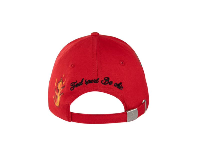 LXH CASQUETTE « HÉRITAGE » CUSTOM ROUGE/DRAGON