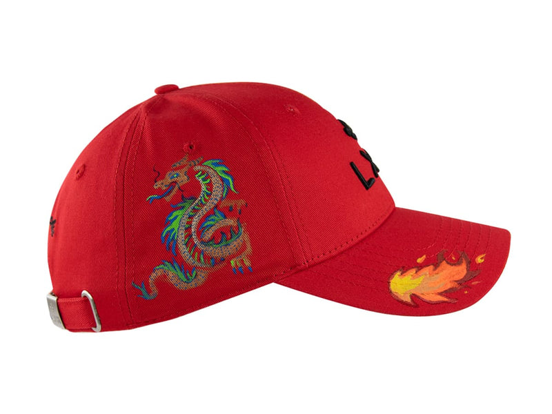 LXH CASQUETTE « HÉRITAGE » CUSTOM ROUGE/DRAGON