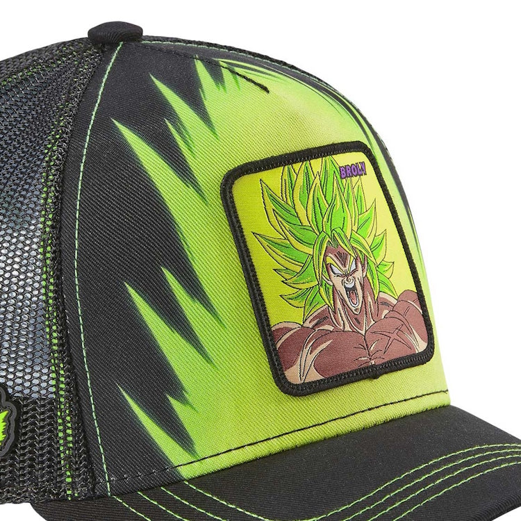 CAPSLAB Casquette Trucker Dragon Ball Broly Snapback Vert