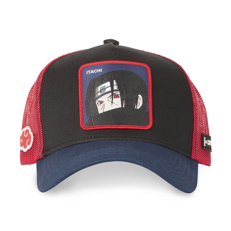 CAPSLAB Casquette Trucker Naruto Classic Itachi Snapback Bleu