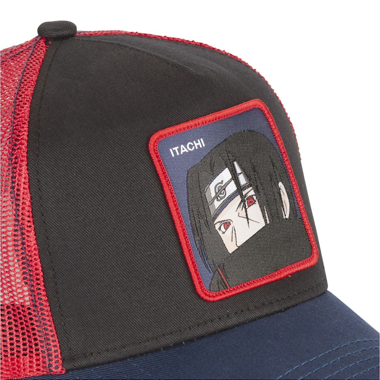 CAPSLAB Casquette Trucker Naruto Classic Itachi Snapback Bleu