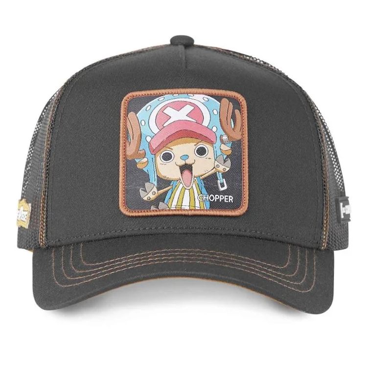 CAPSLAB Casquette Trucker ONE PIECE Tony Chopper Noir