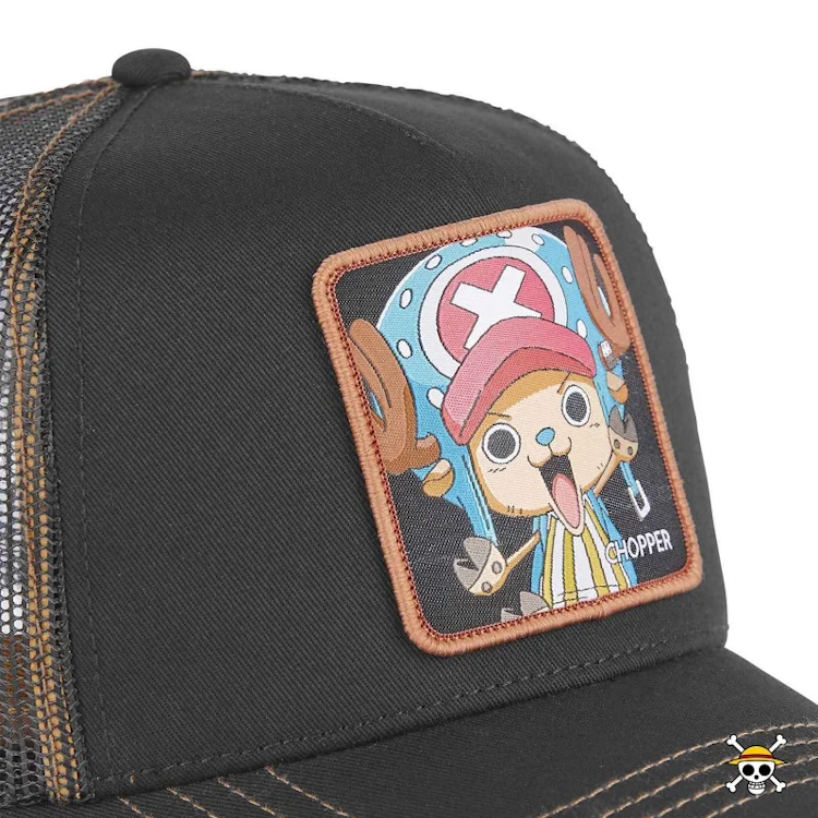 CAPSLAB Casquette Trucker ONE PIECE Tony Chopper Noir