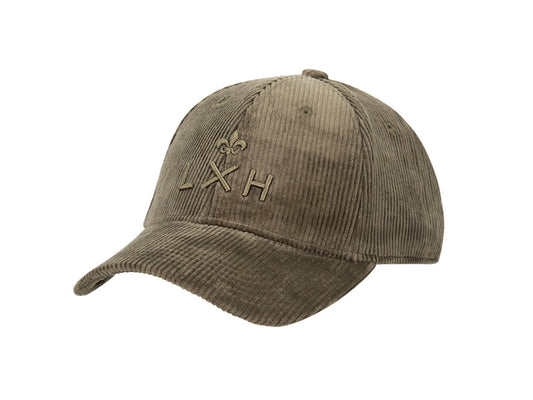 Casquette « Héritage » Velours Côtelé Ton sur Ton Kaki