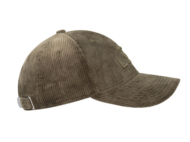 Casquette « Héritage » Velours Côtelé Ton sur Ton Kaki