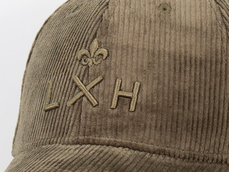 Casquette « Héritage » Velours Côtelé Ton sur Ton Kaki
