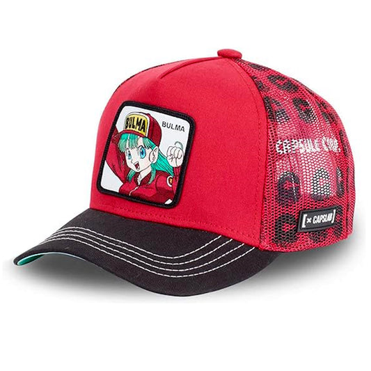 CAPSLAB Casquette Dragon Ball Bulma Rouge