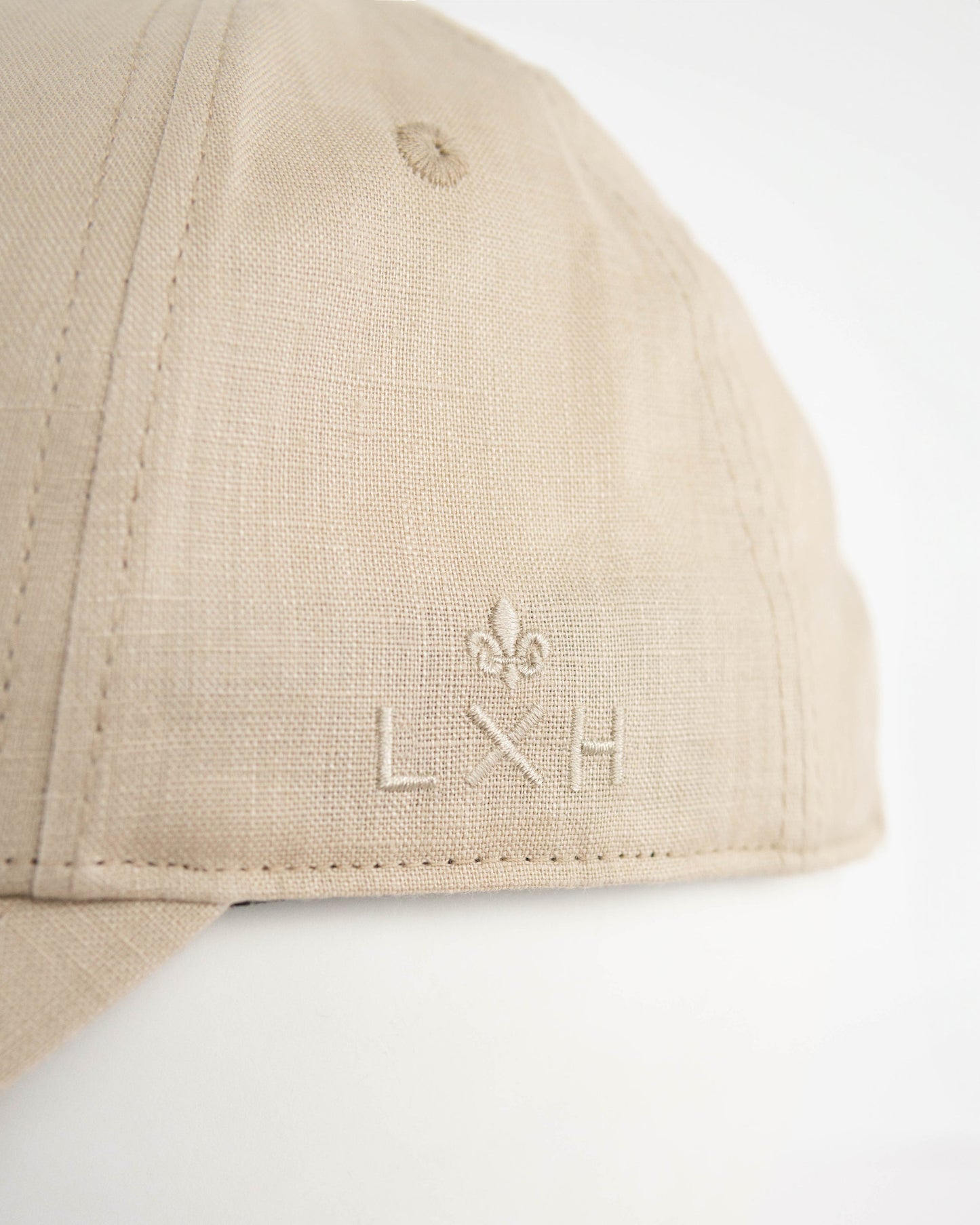 LXH CASQUETTE « ADN » LIN BEIGE