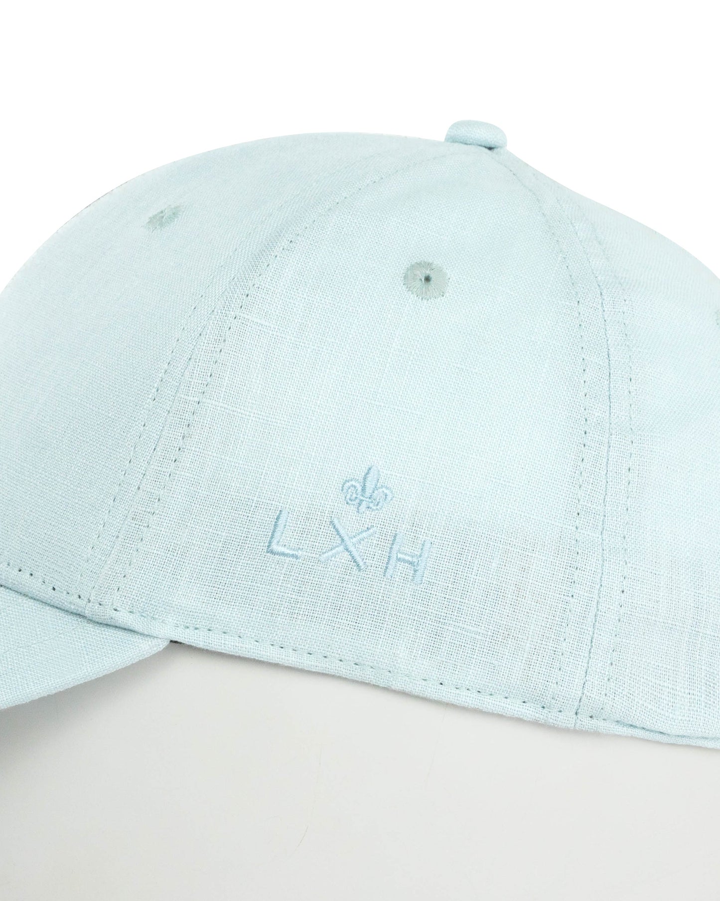 LXH CASQUETTE « ADN » LIN BLEU CIEL