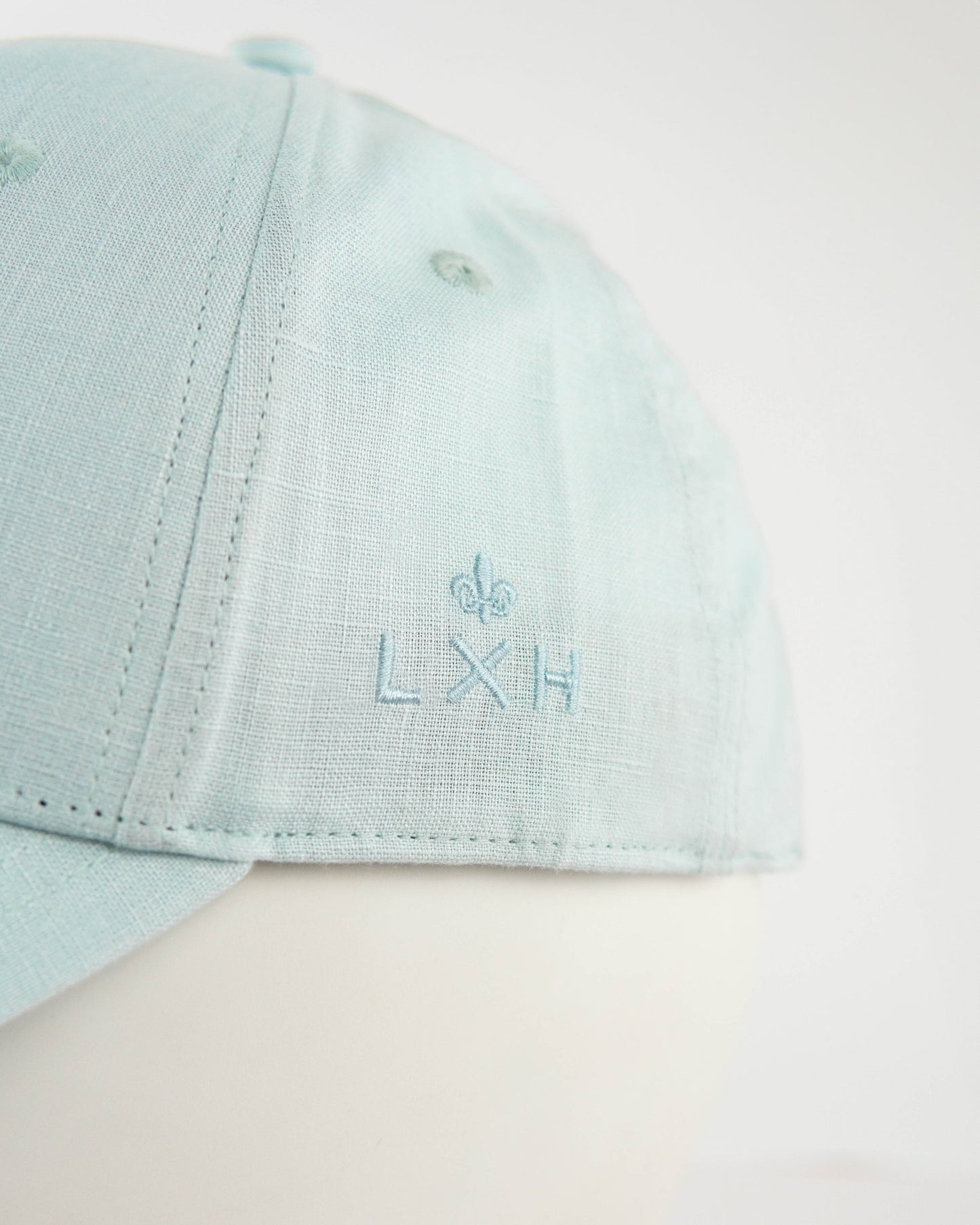 LXH CASQUETTE « ADN » LIN BLEU CIEL