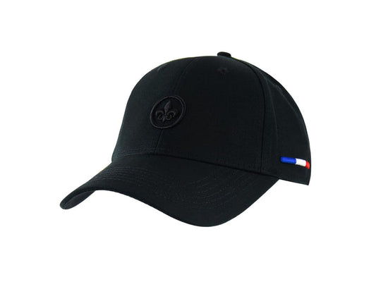 LXH CASQUETTE « HÉRITAGE » COTON FLEUR DE LYS NOIR