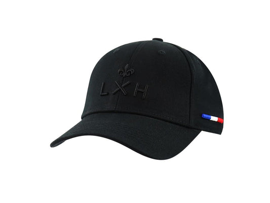 LXH CASQUETTE « HÉRITAGE » COTON FULL NOIR