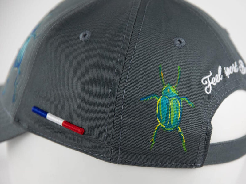 LXH CASQUETTE « HÉRITAGE » CUSTOM GRIS/SCARABÉE