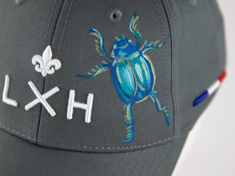 LXH CASQUETTE « HÉRITAGE » CUSTOM GRIS/SCARABÉE