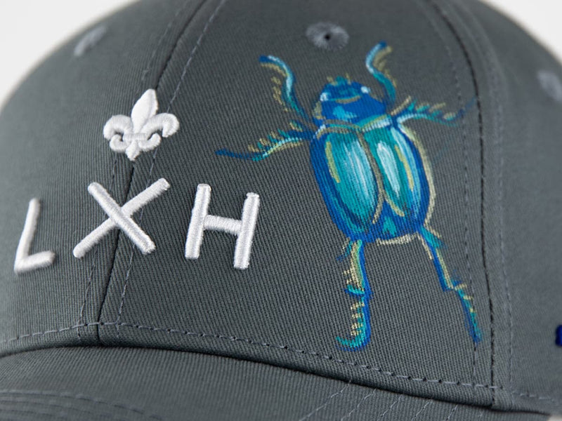 LXH CASQUETTE « HÉRITAGE » CUSTOM GRIS/SCARABÉE