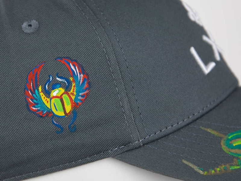 LXH CASQUETTE « HÉRITAGE » CUSTOM GRIS/SCARABÉE